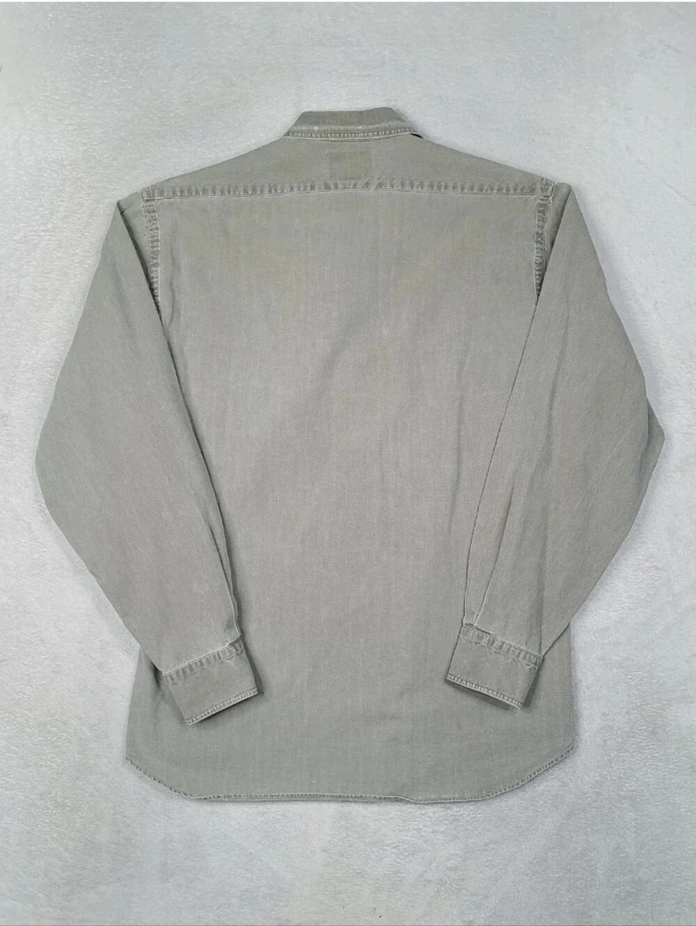 Vintage Banana Republic Mill Valley 80s Safari Shirt Sage Green-Gray Hong Kong M